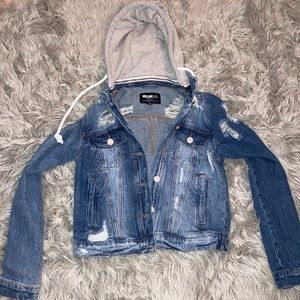 distressed jean jacket!